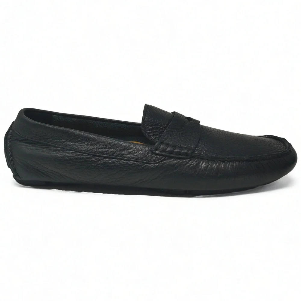 Minimalist Preppy Cole Haan Howland Penny Loafers 10.5M Tumbled Leather